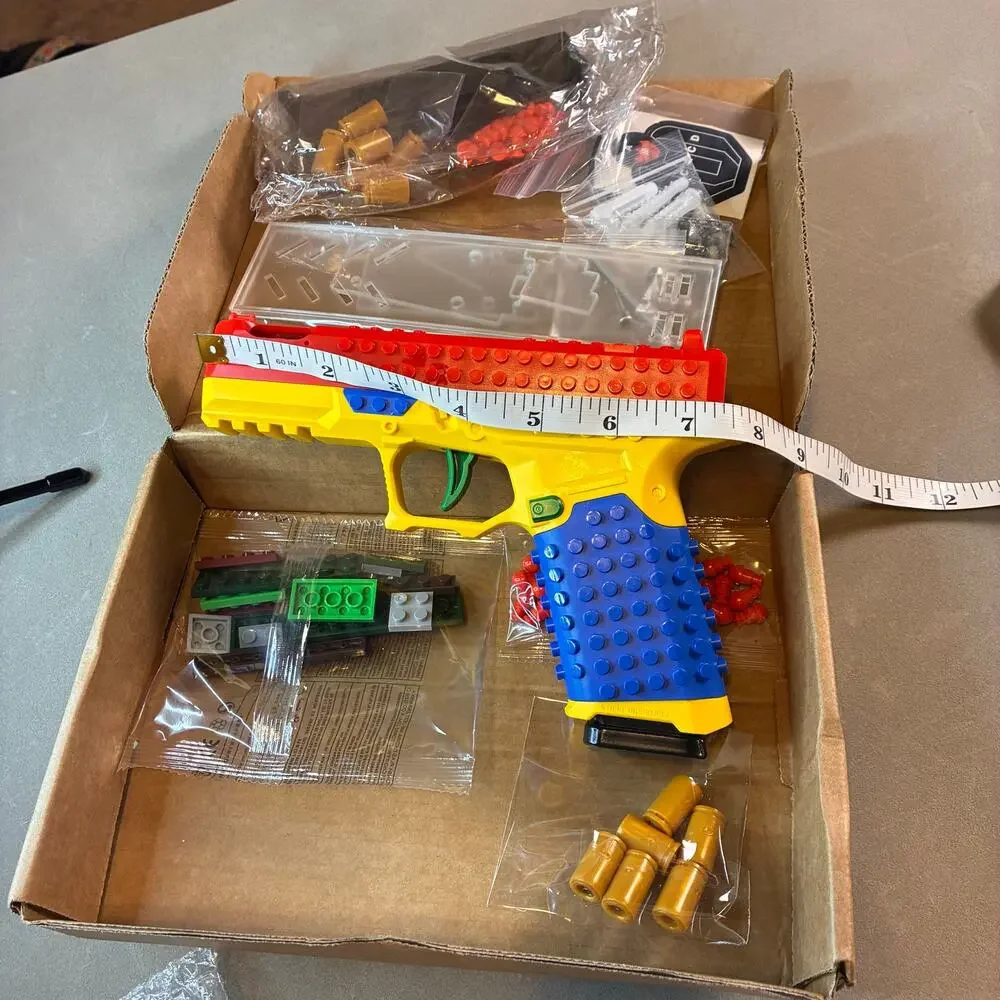 Block Glock Toy Brick Building Kit Pistol DIY Construction Set w/ Targets  Adult
